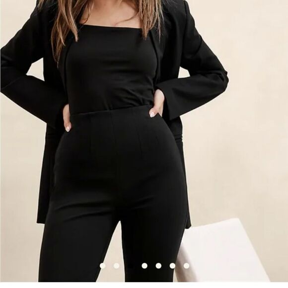 Banana Republic Black Skinny Ponte Pants size Medium NWOT style 605884 - Picture 2 of 6